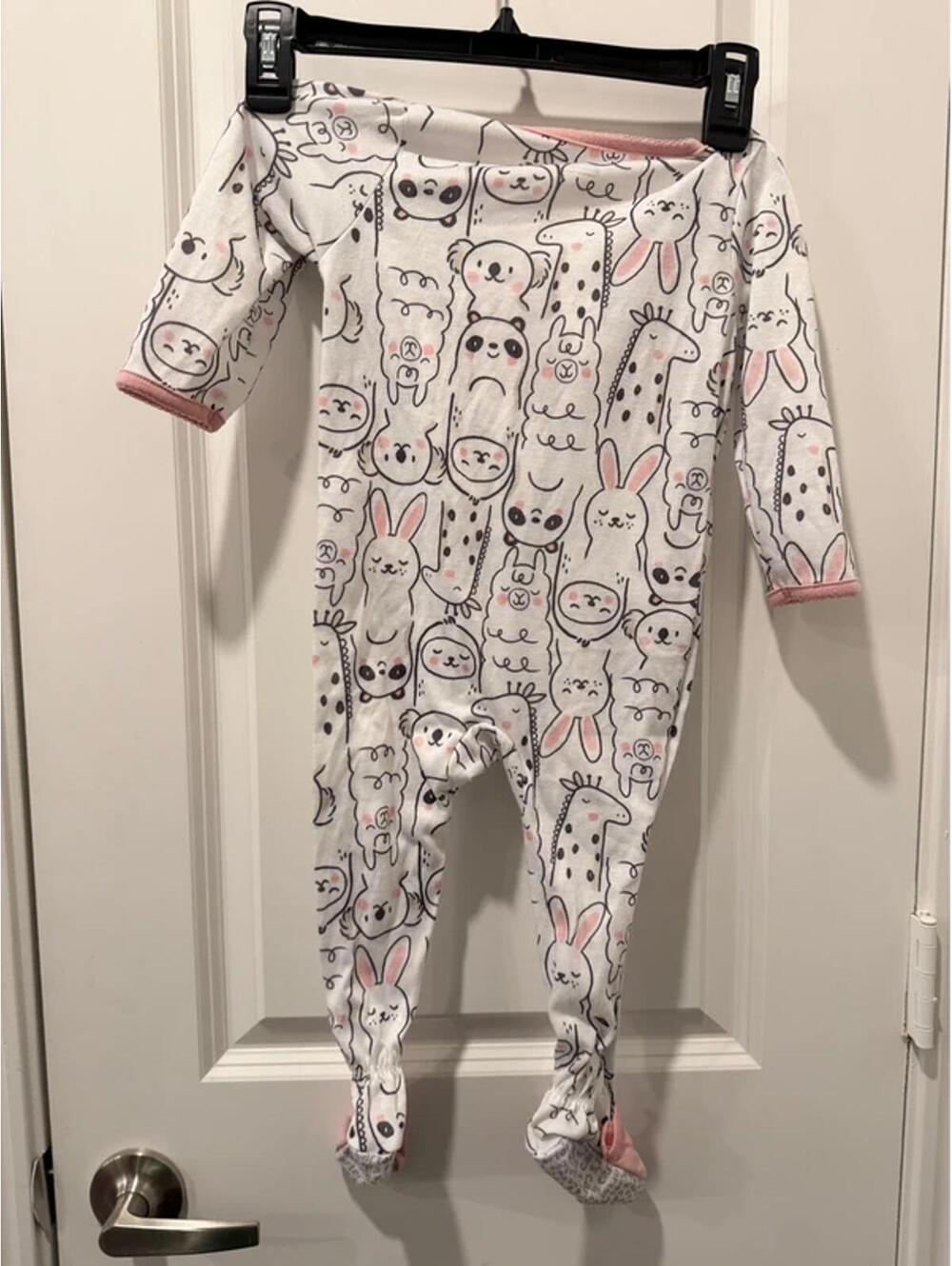 Carter's 18M Baby Footed Pajamas with Cute Animal Print